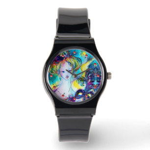 Relógio SENHORA COM MÁSCARA / Baile de Máscaras Veneziano,