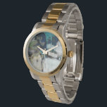 Relógio Separação<br><div class="desc">Separação I de Tim OToole. Apresenta cores escuras e neutras para criar uma forma abstrato. Usa formas geométricas e linhas de pingar de tinta.</div>