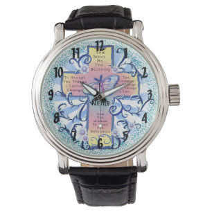 Relógio Serenity Prayer cross watch