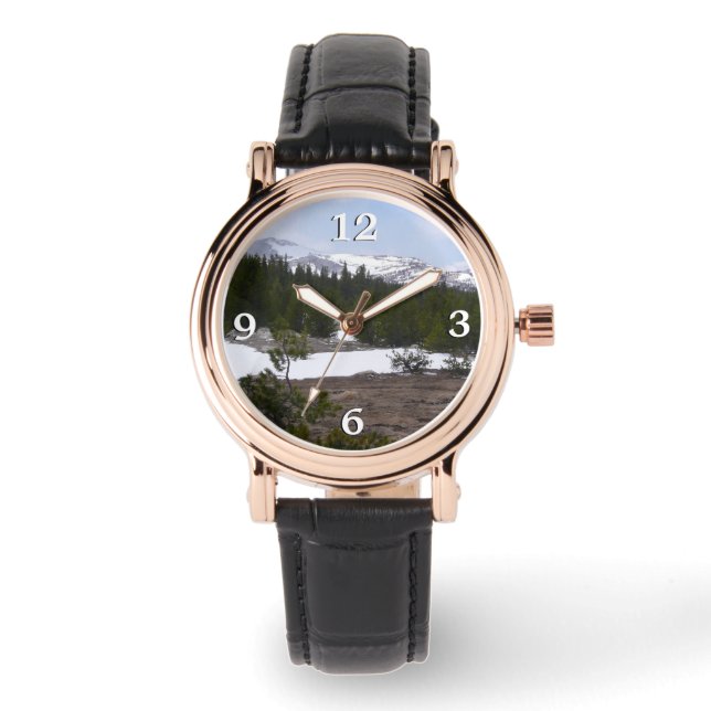 Relógio Serra Nevada e neve em Yosemite (Frente)