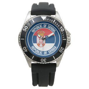 Relógio Sérvia Round Emblem