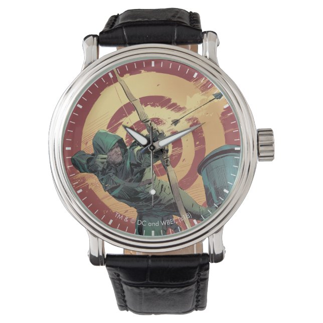 Relógio Seta | Pneus De Seta Verde A Partir Do Telhado (Frente)