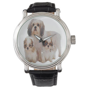 Relógio Shih tsu filhotes wristwatch