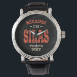 Relógio Silas Name Funny Personalizado Birthday Silas<br><div class="desc">Esta é uma design com texto porque eu sou Silas por isso. Um legal presente para amigos ou família chamado Silas. Se o seu primeiro ou sobrenome é Silas,  então este produto é para si. Presente para Silas no Dia de os namorados.</div>