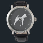 Relógio Silhouette Terrier de Raposa Suave<br><div class="desc"></div>