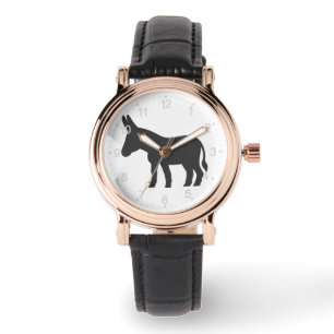 Relógio Silhueta de uma mula