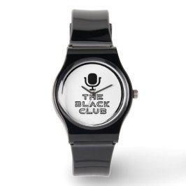 Relógio Silicone Black Club Watch w/ logotipo preto