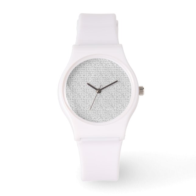 Relógio Silicone White Watch | Personalizável e Na moda (Frente)