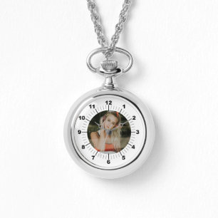Relógio Silver Necklace Watch - Personalizado