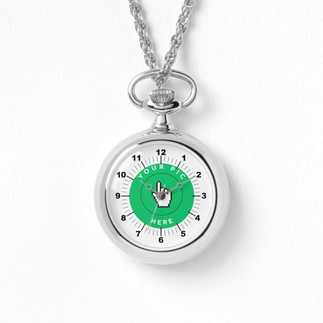 Relógio Silver Necklace Watch - Personalizado (Frente)