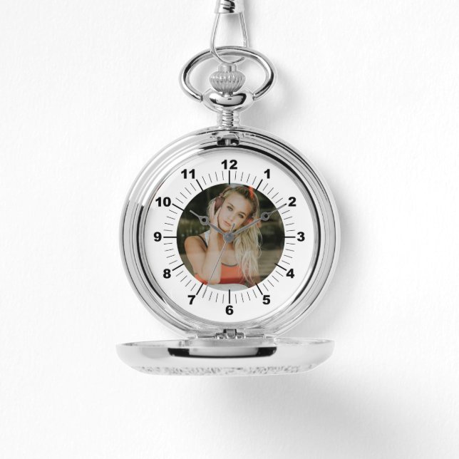 Relógio Silver Pocket Watch - Personalizado (Frente)