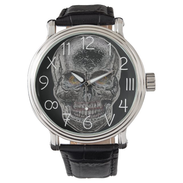 Relógio Silver Skull eWatch (Frente)