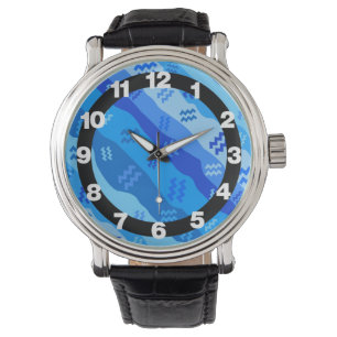 Relógio Símbolo Aquarius Zodiac