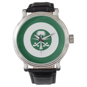 Relógio Símbolo de bandeira da Arábia Saudita roundel coun