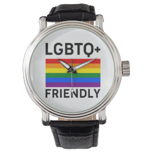 Relógio símbolo de orgulho amigável Lgbtq gay transsexua