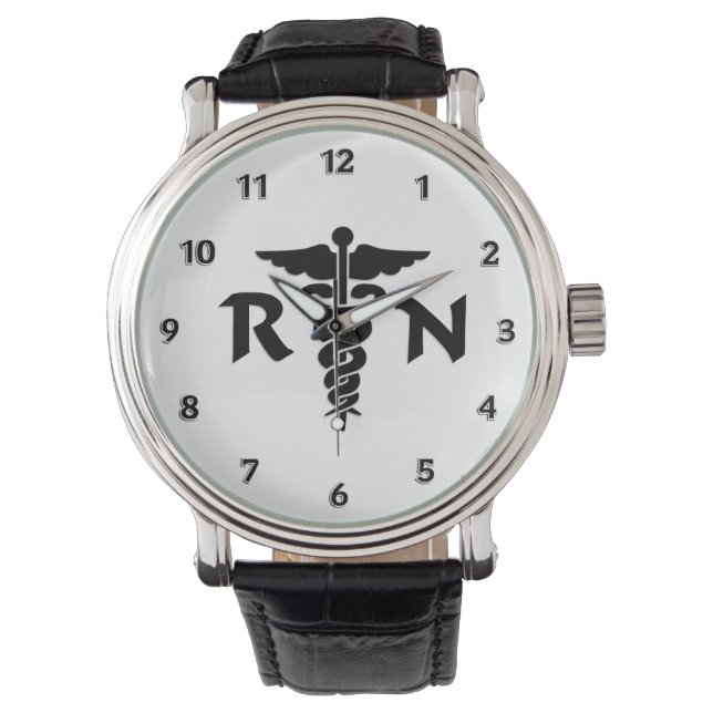 Relógio Símbolo Médico das Enfermeiras RN (Frente)