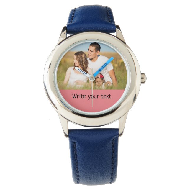 Relógio simples e mínimo adicione seu texto foto natal (Frente)