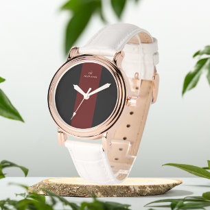 Relógio Sinais pretos e marrom personalizados eWatch