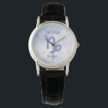 Relógio Sinal de Astrologia Personalizada de Capricórnio<br><div class="desc">Este bonito, personalizado e roxo e lavanda Capricórnio mostra seu sinal astrológico do Zodíaco em um belo brilho como as constelações. Personalize este bonito presente de relógio de pulso de símbolos astrologia com seu nome em lindos scripts cursivos para alguém que faz aniversário no final de dezembro ou no início...</div>