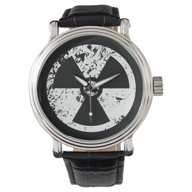 Relógio Sinal radioativo nuclear (Frente)