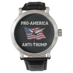 Relógio Sinalizador Pro America Anti Trump Vintage USA