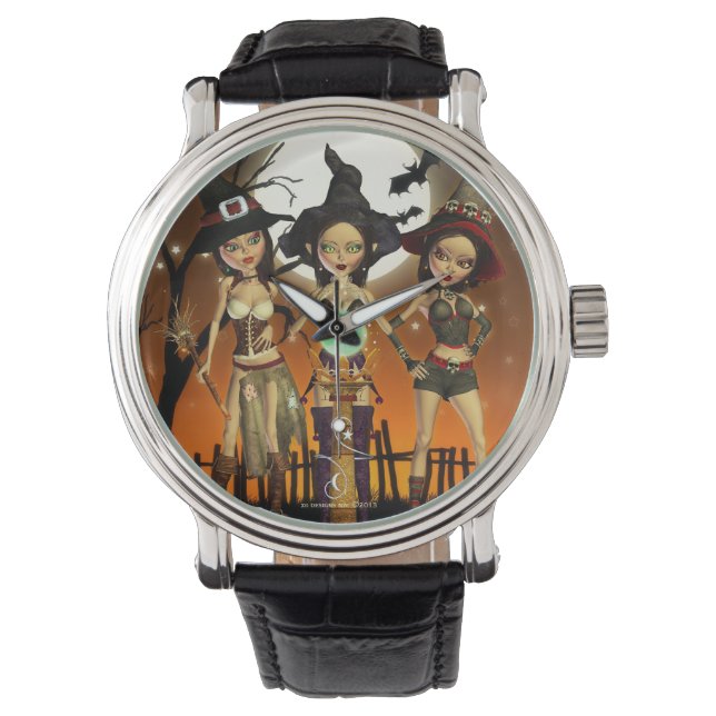 Relógio Sisters Three Witch Art Wrist Watch (Frente)