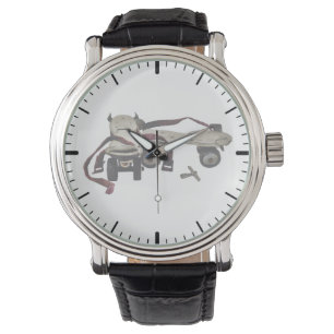 Relógio Skates com cilindro metálico com chave