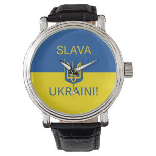 Relógio Slava Ucraniano glória da Ucrânia símbolo de pa