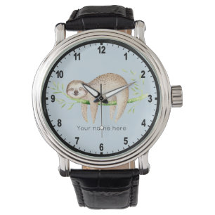 Relógio Sloth Feliz Personalizado