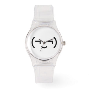 Relógio Smug Emoticon (‿)