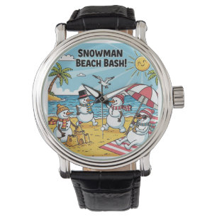 Relógio Snowman Beach Bash