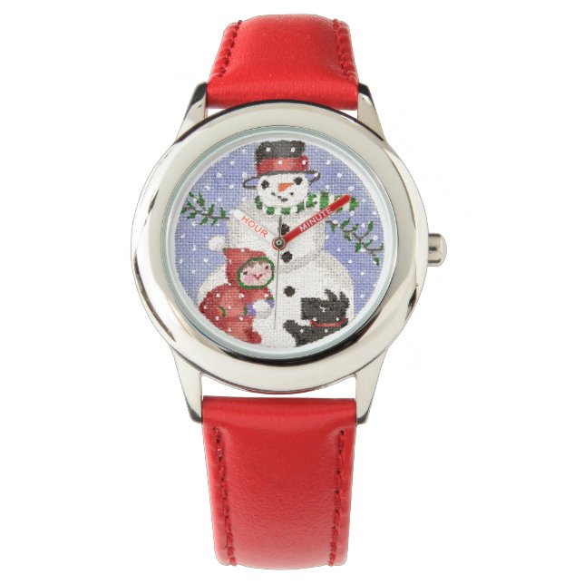 Relógio Snowman com Scottie Watch (Frente)