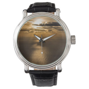 Relógio Sol acima do oceano Atlântico