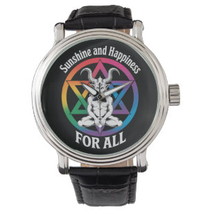 Relógio Sol E Felicidade Para Todos Satan Orgulho LGBTQ