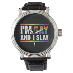 Relógio Sou Gay e Eu Mato Orgulho Gay LGBTQ