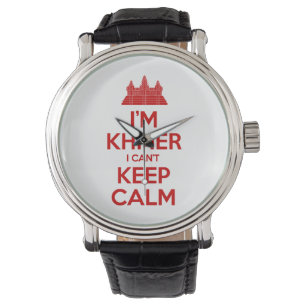 Relógio Sou Khmer, não consigo ficar calmo