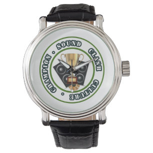Relógio SOUND CLASH - Black Vintage Leather Watch