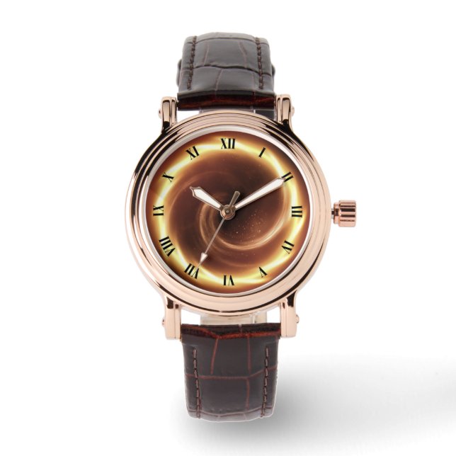 Relógio Spiral Fire Vortex ~ Time Portal ~Time Machine ~ (Frente)