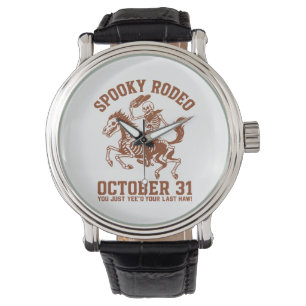 Relógio Spooky Rodeo Halloween 31 de outubro