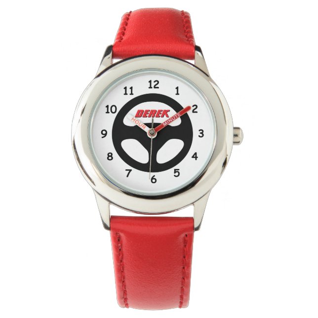 Relógio Sporty kid's watch with round car steering wheel (Frente)