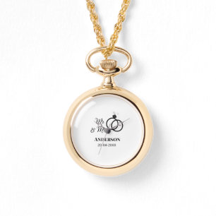 Relógio Sr. & Sra. adicionar nome da família data ano casa