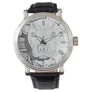 Relógio Staffordshire Puppy Pencil Dral, Mens Watch