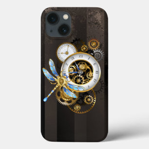 Relógio Steampunk com Dragonfly Mecânica