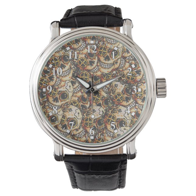 Relógio Steampunk Skull Watch (Frente)