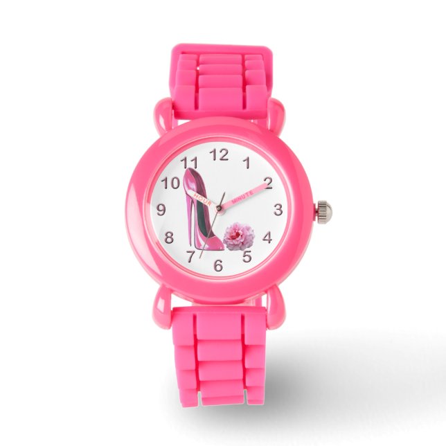 Relógio Stiletto rosa e Rosa Watch (Frente)