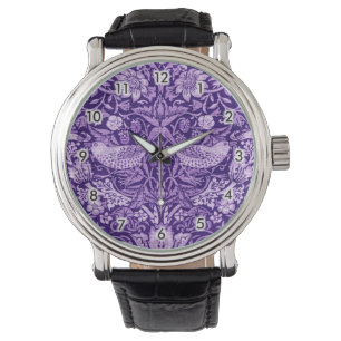Relógio Strawberry Thef Purple, William Morris
