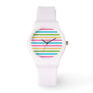 Relógio Stripe Beach eWatch colorido