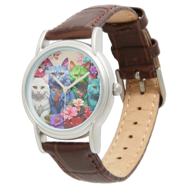 Relógio Stylish  cat watch for cat lovers (Angular)