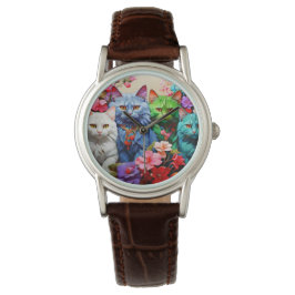 Relógio Stylish  cat watch for cat lovers