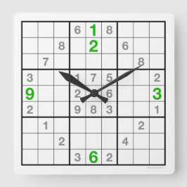 Relógio Sudoku com quebra-cabeça descarregável (ve